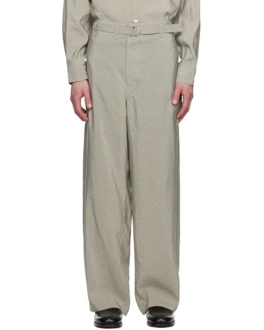 Lemaire Multicolor Seamless Belted Trousers for men