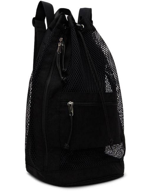 Auralee Black Aeta Edition Mesh Small Backpack for men