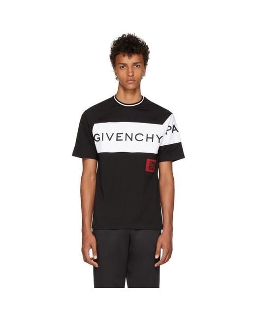 T-shirt à logo Givenchy pour homme en coloris Black