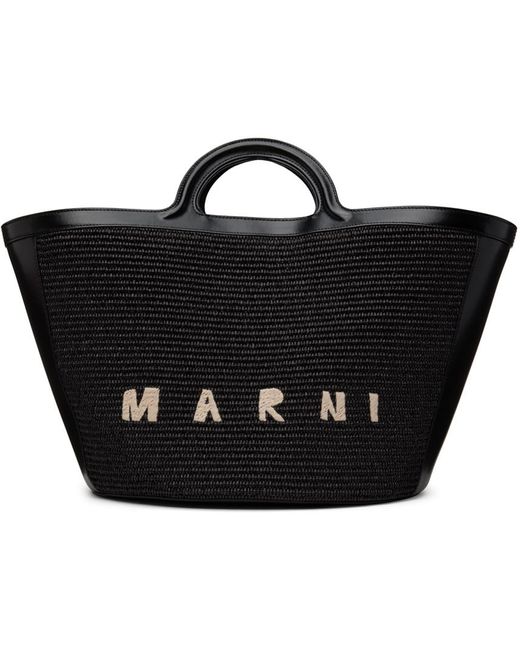 Marni ラージ Tropicalia トートバッグ Black