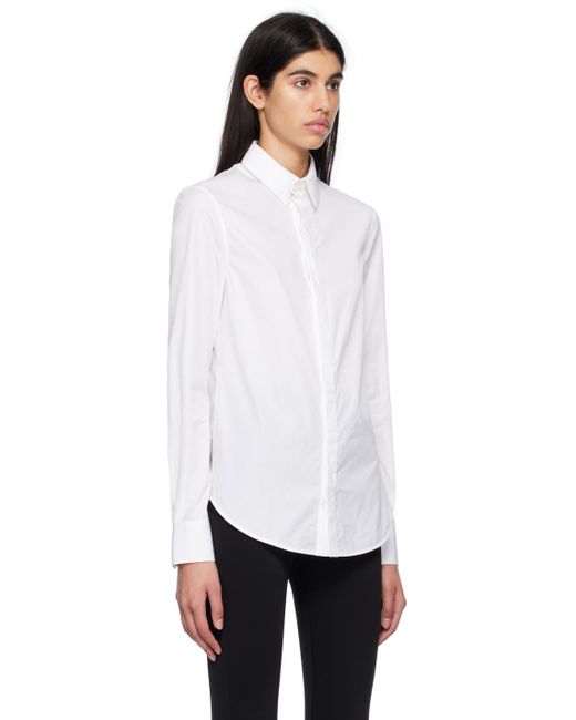 Wardrobe NYC White Spread Collar Shirt