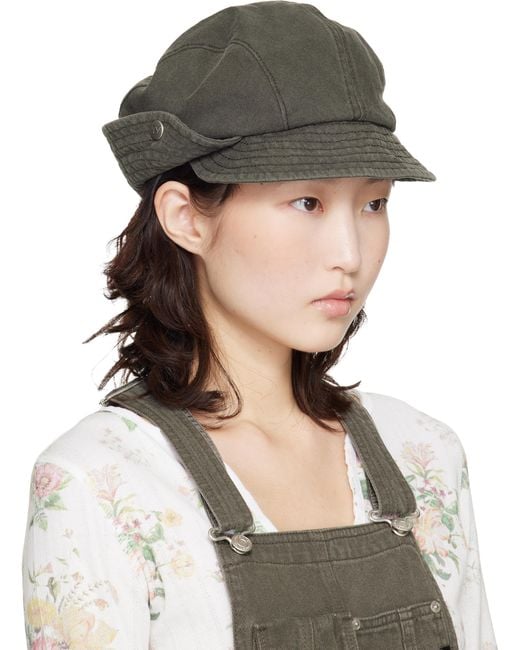 OPEN YY Bucket Beret Cap in Gray | Lyst