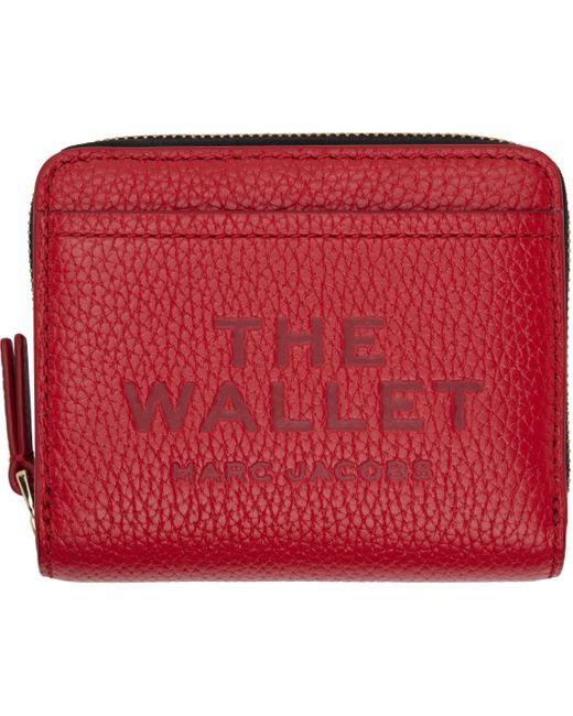 Marc Jacobs Red 'The Leather Mini Compact' Wallet