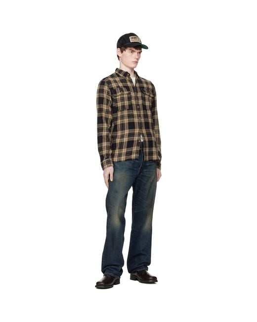 RRL Black Greyson Shirt for men