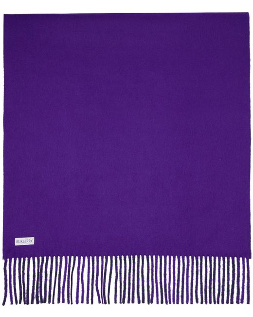 Burberry Blue Green & Purple Check Scarf for men