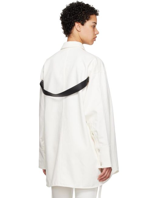 Courreges Off-white Mega Size Denim Jacket