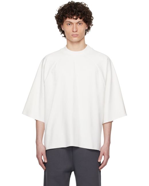 メンズ Seventh ホワイト ラグラン ボックス Tシャツ White