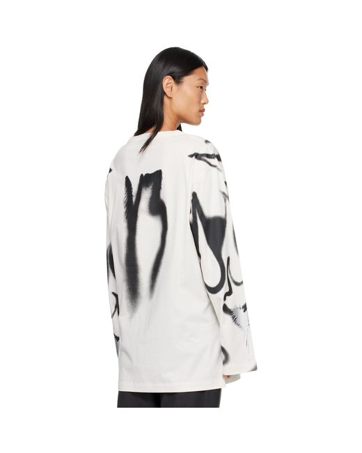 Y-3 Gray Off- Chito Edition Graphic Long Sleeve T-Shirt