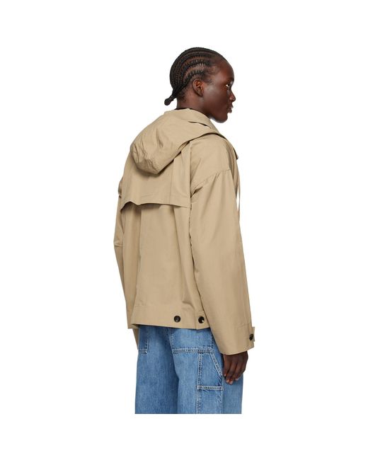 Bottega Veneta Orange Bi-color Tech Jacket for men