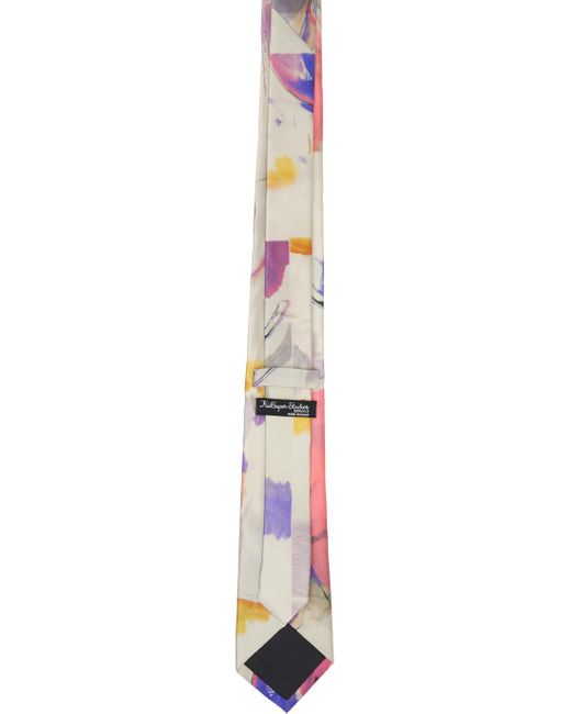 Cravate colore à motif graphique imprimé Kidsuper pour homme en coloris Black
