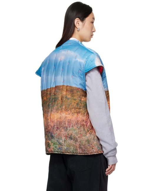 Bless Lining Vest in Blue | Lyst