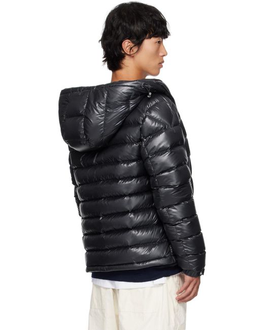 メンズ Moncler ネイビー Besines ダウンジャケット Black
