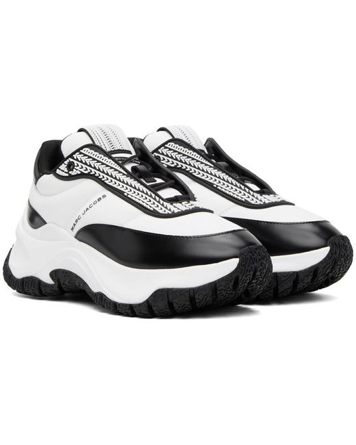 Marc Jacobs White & Black 'the Lazy Runner' Sneakers
