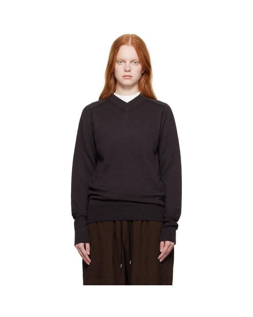 Studio Nicholson Blue Inverness Sweater
