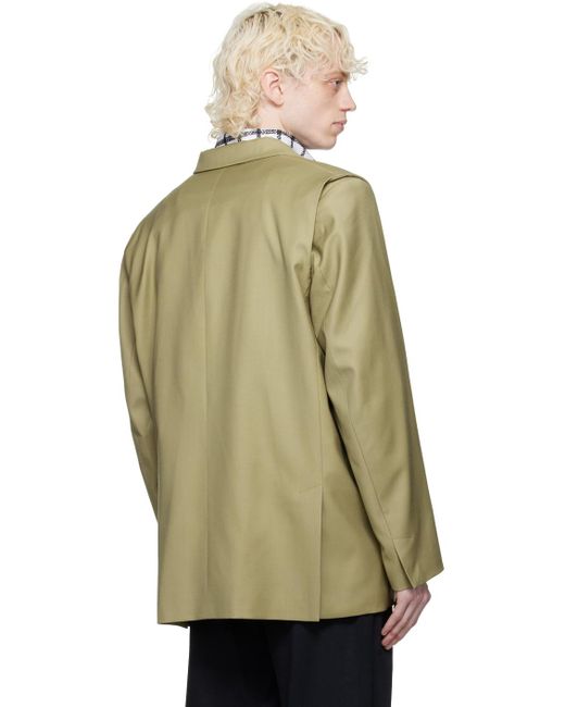 Bianca Saunders Natural Taupe Pull Over Blazer for men