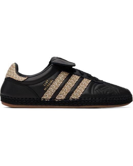Adidas Originals Black Edison Chen Edition Clot Mundial Sneakers for men