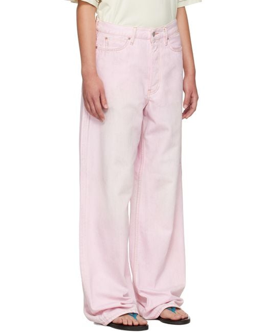 Acne ピンク 1981 ルーズフィット ジーンズ Pink