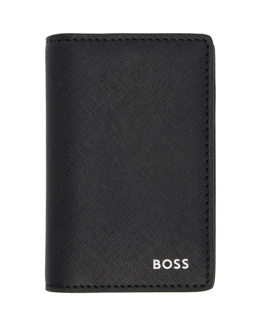 Boss Black Saffiano Card Holder for men