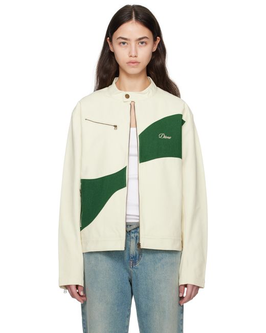 Dime Green Off- Moto Jacket