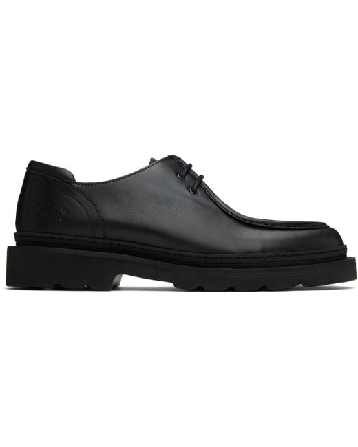 Maison Kitsuné Black Lace Up Derbys for men
