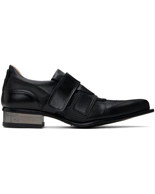 Vetements Black New Rock Edition Blade Loafers for men
