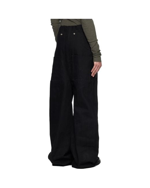 SWAMPGOD Black Palombaro Bottom Trousers for men