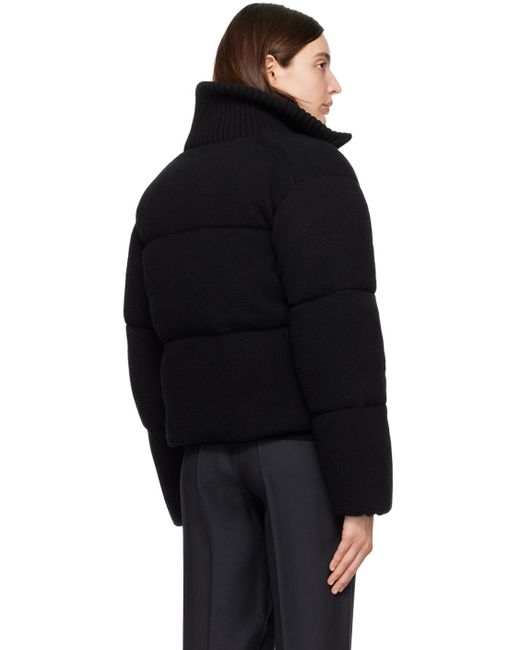Joseph Black Quilted Down Jacket