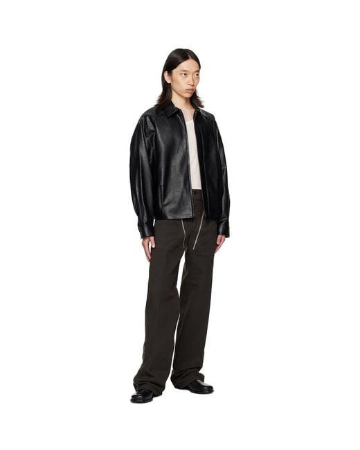 Dries Van Noten Black Paneled Trousers for men