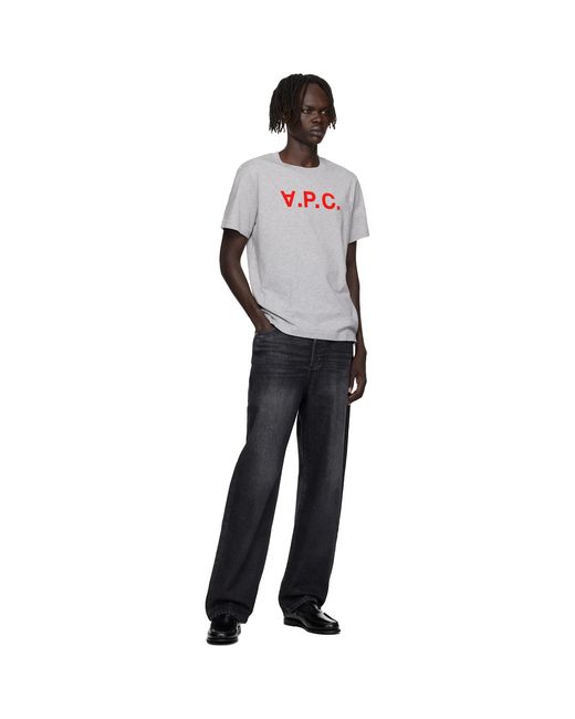 A.P.C. Black Straight Leg Jeans for men