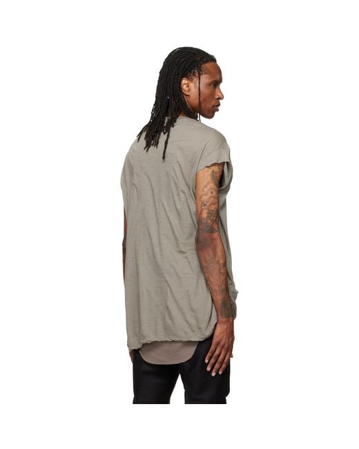 Rick Owens Gray Tower Rick S Jumbo S/S T-Shirt for men