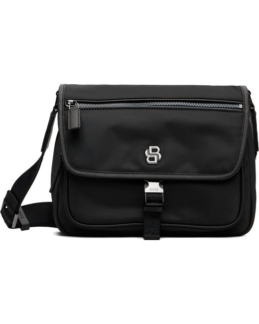 Boss Black Twill Crossbody Bag for men
