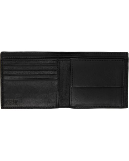DIESEL Black 3D Bifold Coin S Wallet for men