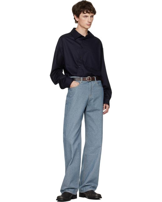 Jacquemus Blue 'The Straight De-Nîmes' Jeans for men
