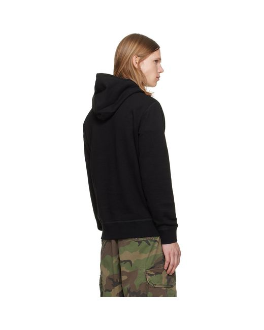 Polo Ralph Lauren Black 'The Rl Fleece' Hoodie for men