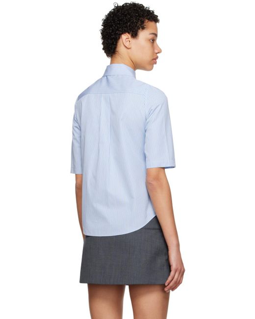 ShuShu/Tong Ssense Work Capsule - Blue Striped Shirt