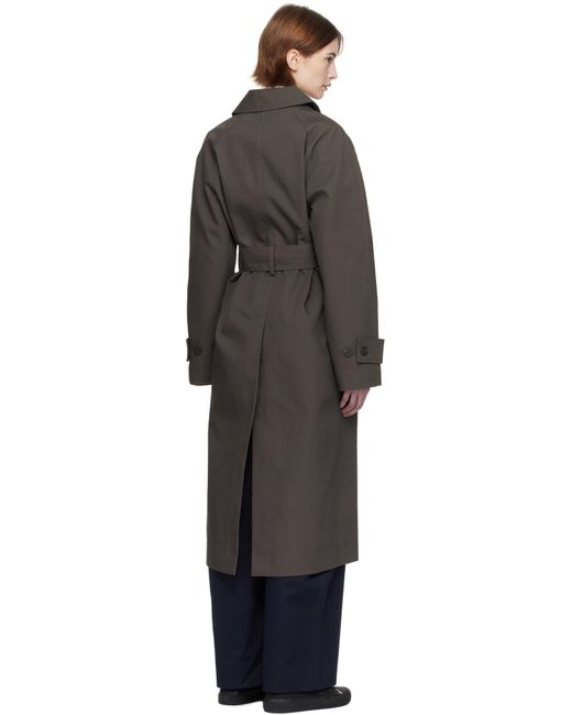 Studio Nicholson Black Khaki Innis Trench Coat