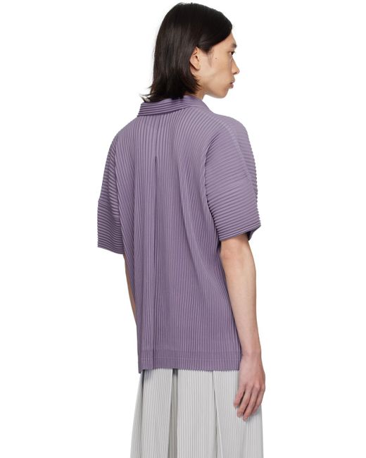 Homme Plissé Issey Miyake Purple Monthly Color July Shirt for men