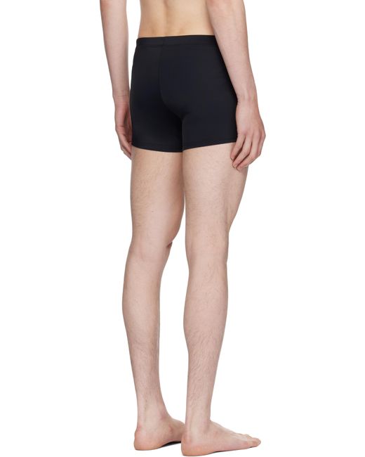 Rick Owens Black Champion Edition Jersey Swim Shorts for men