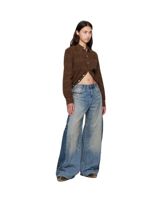 R13 Blue Insert D'Arcy Loose Jeans