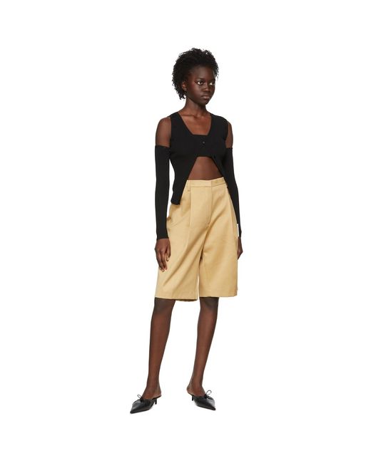 ROKH Black Viscose Cardigantank Top Set