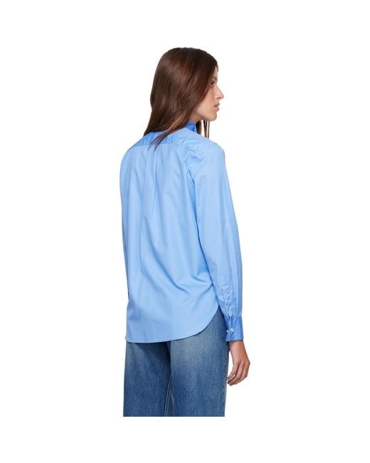 HOMMEGIRLS Blue Tux Shirt