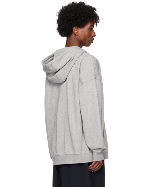 Nike Gray Oversized French Terry Pullover Hoodie for men