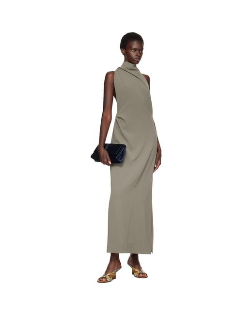 Proenza Schouler Brown Khaki Selena Maxi Dress