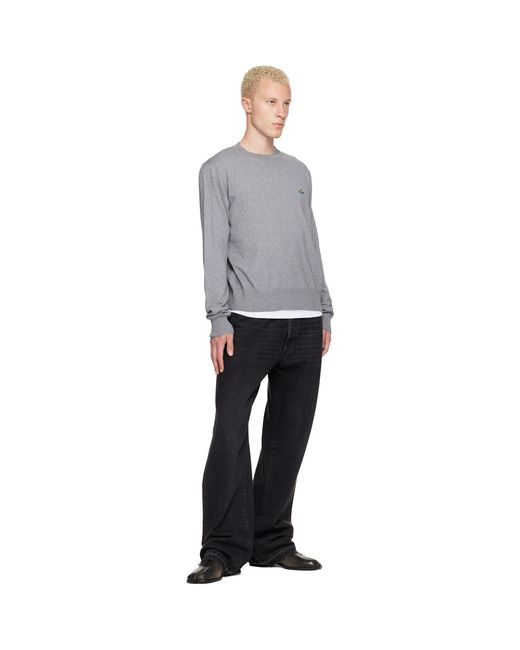 Vivienne Westwood Gray Alex Round Neck Sweater for men
