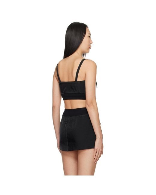 Dion Lee Black Aviator Camisole