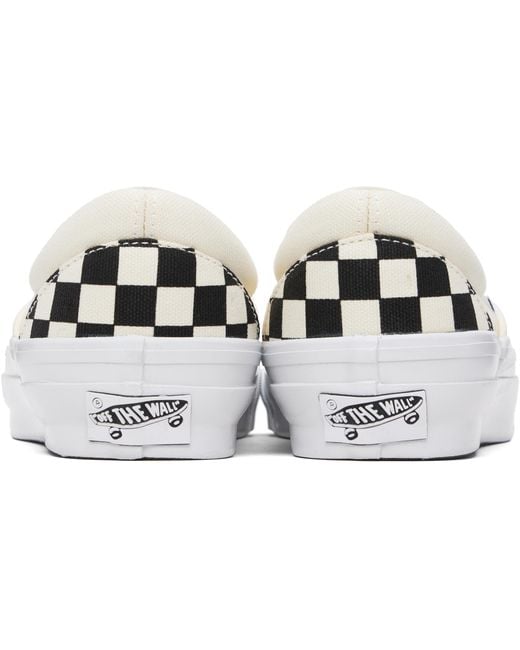 Vans Black Off- & Lx Slip-On Reissue 98 Sneakers