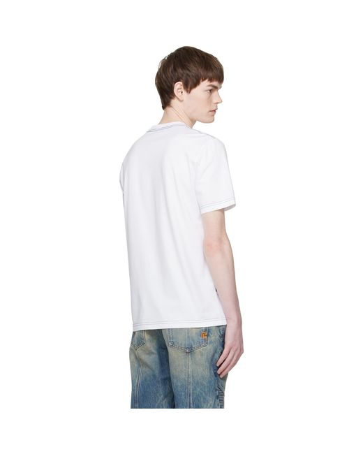 Lanvin Blue Lunar Year Print T-Shirt for men