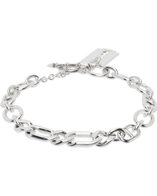 Stolen Girlfriends Club Metallic Multi Chain Razor Bracelet for men