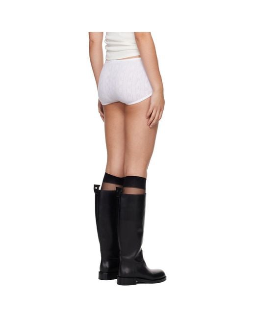 Rabanne Black Pointelle Shorts