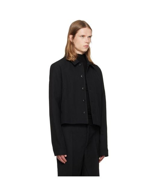 Rick Owens Black Tower Alice Brad Jacket for men